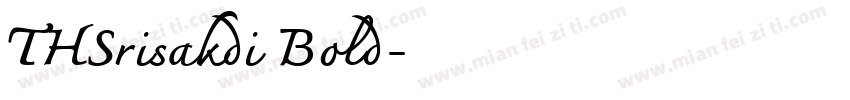 THSrisakdi Bold字体转换